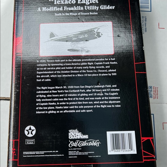 ERTL TEXACO EAGLET GLIDER Franklin Utility modified 10th in series 2002 mfg - Picture 5 of 6
